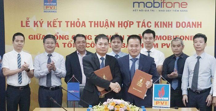 Bảo hiểm PVI và MobiFone ký kết Thỏa thuận hợp tác kinh doanh